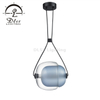 GLOBAL Modern Minimalist Style Pendant Light, Creative Art Glass Pendant Lamp, LED Hanging Lamp