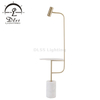 Leading Lighting Company Luminaires Marble Base LED Floor Lamp, with Adjustable Head