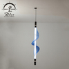 Nylon Shade Linear Glass Pendant Light LED Hanging Light Fixture 