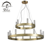 Two Tier Gold Farmhouse Chandelier 19 Candle Light Chandelier 10302