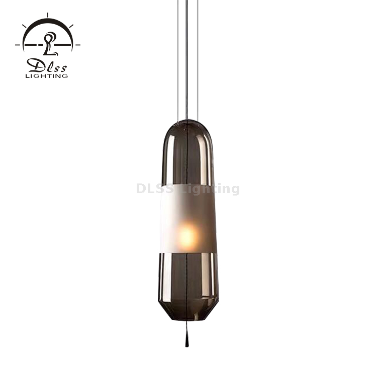 European Delicate Decorative Glass Ceiling Pendant Lighting Adjustable Mini Pendant Light for Kitchen Island Dining Room