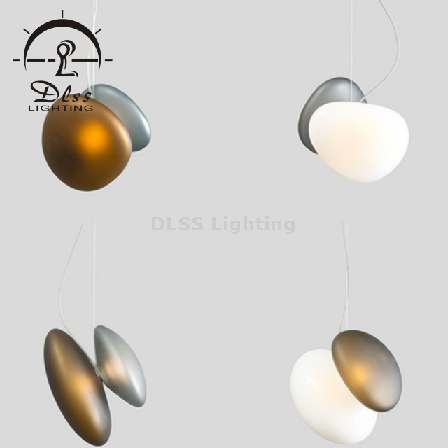 Creative Adjustable Mini Pendant Ceiling Light, Nice Design Blue Glass Shade Pendant Lamp for Restaurant