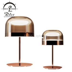Decorative Lamp for Project Polished Rose Gold Shinning LED Table Lamp Reading Lamp 9705