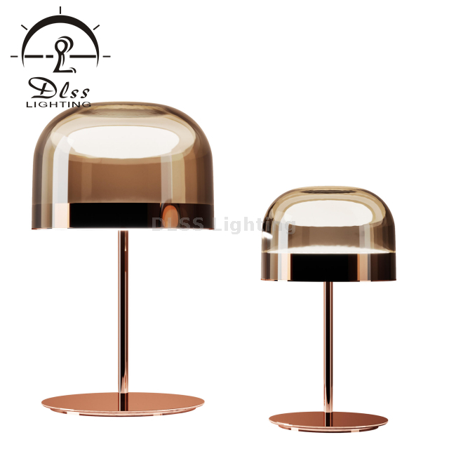 Hotel Apartment Polished Rose Gold Shinning Table Lamp Reading Lamp 9705