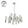 Modern Chandelier Luxury Gold and Black Hanging Pendant Light Contemporary Large Chandelier