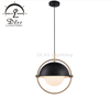 Instagram Love Global Adjustable Gold Metal Shade with Milky White Glass Pendant Lighting 9902