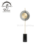 Amber, Smoky Glass Wall Sconce Lighting Gold Metal Modern Brushed Brass Wall Mount Light Mid Century Beside Wall Lamp 9285W