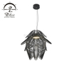Gold Metal Cage Pendant Light LED 12W Warm White Hanging Lamp Loft