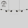 Made in China DLSS Lighting 3 Light Triangle Aluminium Shade Chandelier