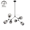 Chandelier 7 Light Ceiling Lamp Sputnik Adjustable Branch Pendant Light Fixture