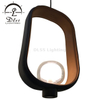Decorative Real Leather Square LED Pendant Lamp 9990